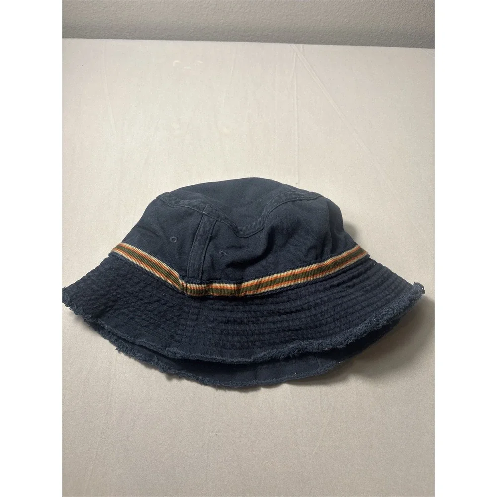 Vintage Eddie Bauer Bucket Hat Small/Medium Navy Cotton Y2K Gorpcore Granola